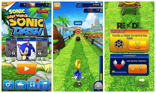 Sonic Dash MOD APK 5.5.1 (Money/Unlocked) for Android