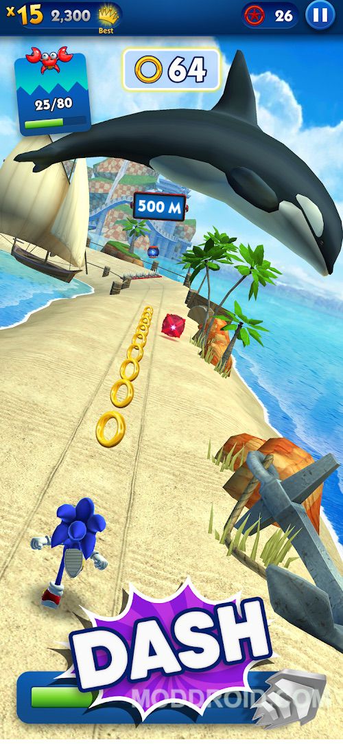 Sonic Dash v4.27.0 MOD APK (Unlimited Currency/All Characters)