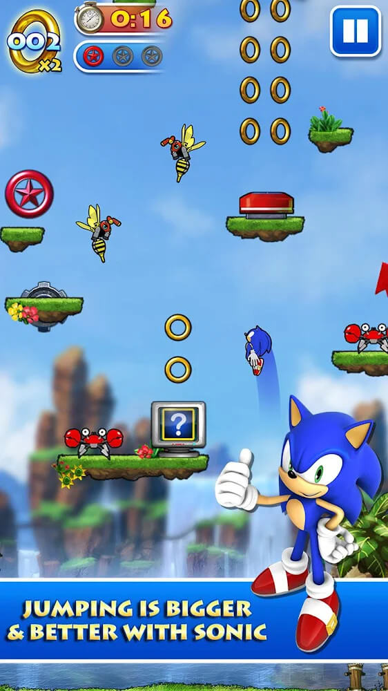 Sonic Jump Pro v2.0.3 MOD APK (Unlimited Money)