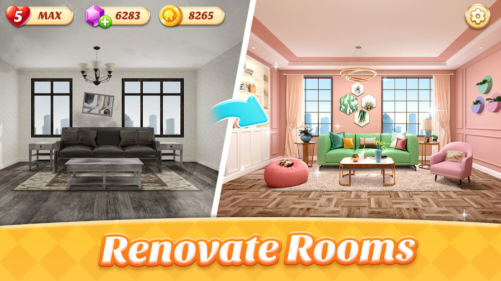 Space Decor: Dream Home Design v5.0.6 MOD APK (Unlimited Money)