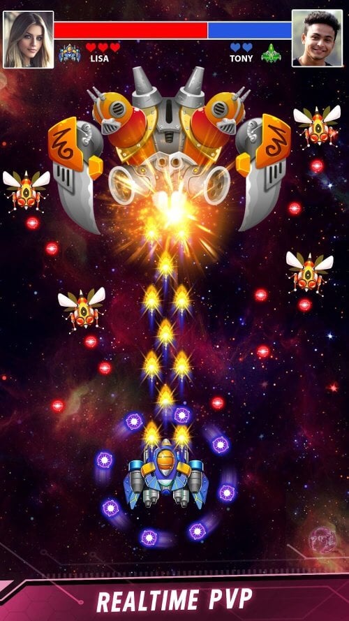 Space Shooter v1.821 MOD APK (Mega Menu, Money, God Mode)