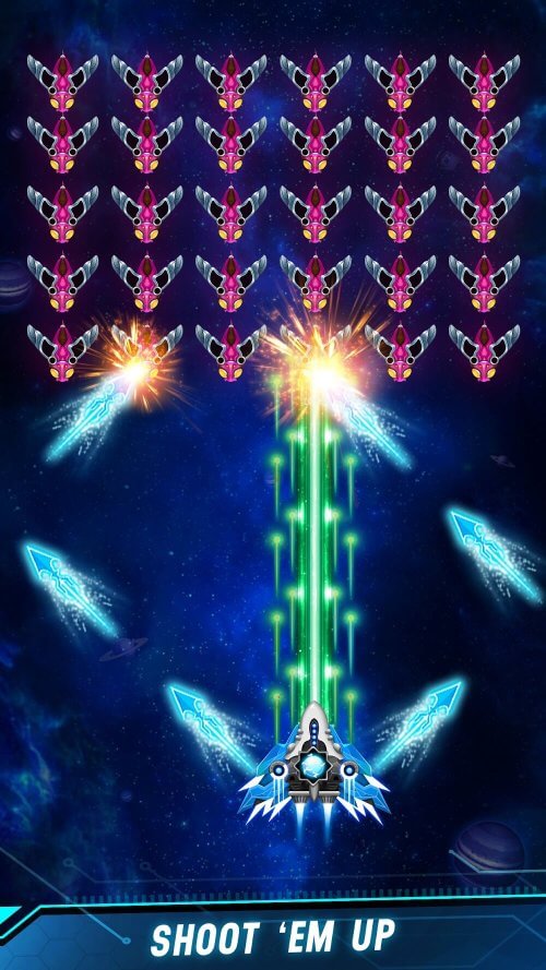 Space Shooter v1.821 MOD APK (Mega Menu, Money, God Mode)