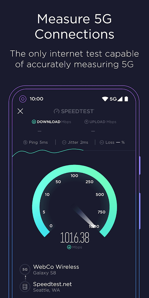Speedtest by Ookla v4.6.10 APK + MOD (Premium/VPN Unlocked)