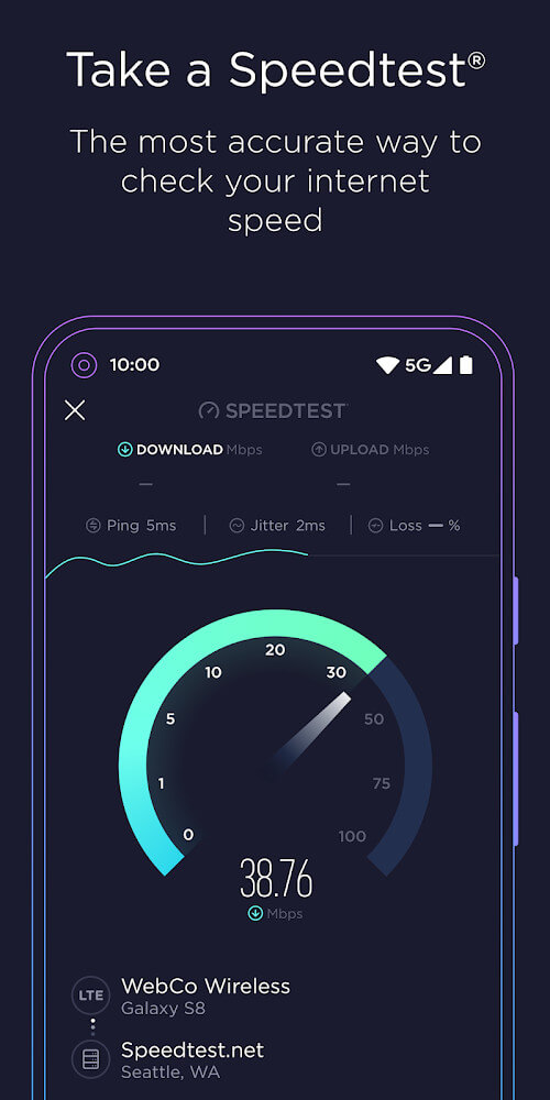 Speedtest by Ookla v5.4.10 MOD APK (Premium Unlocked)