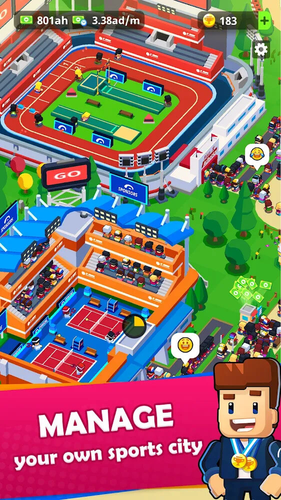 Sports City Tycoon v1.20.15 MOD APK (Unlimited Money)