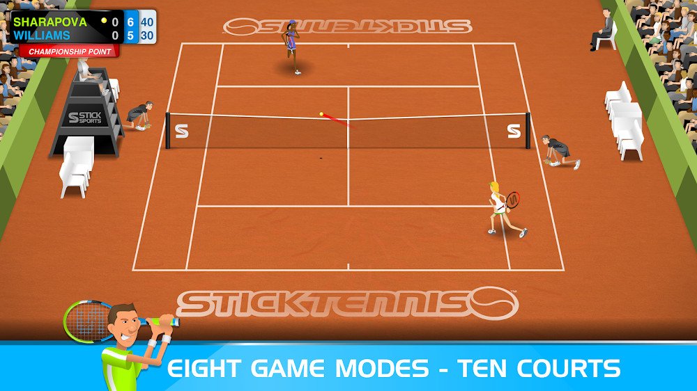 Stick Tennis v2.9.5 MOD APK (Unlocked All Racket)