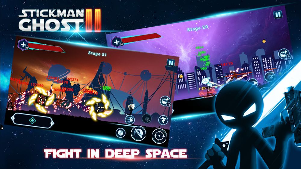 Stickman Ghost 2: Gun Sword v8.1.4 MOD APK (Money, God Mode, One Hit)