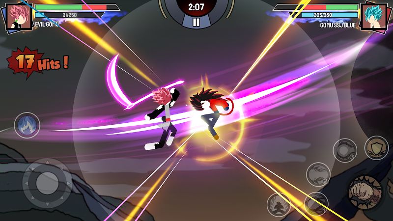 Stickman Warriors - Super Dragon Shadow Fight v1.3.4 MOD (Unlimited Power)