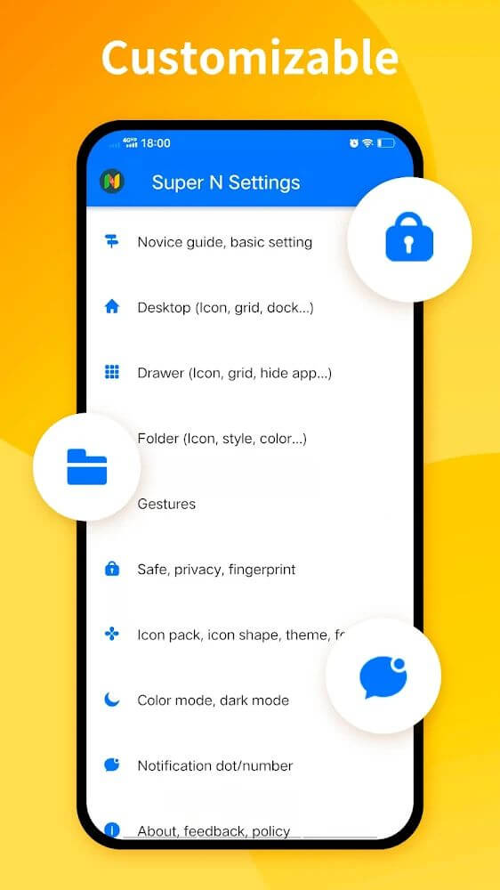 Super N Launcher v4.7.1 APK + MOD (Prime Unlocked)