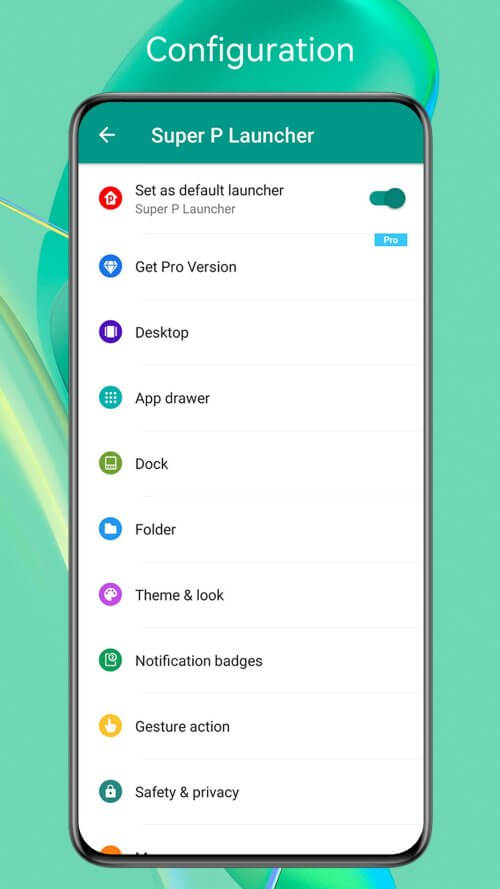 Super P Launcher v9.5 MOD APK (Premium Unlocked)