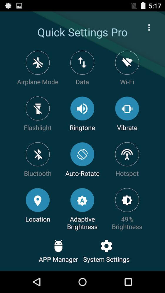 Super Quick Settings Pro v7.2 APK (Paid)