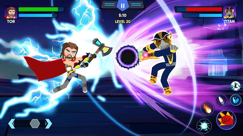 Super Stickman Fighting Battle v1.6.5 MOD APK (Dumb Enemy)