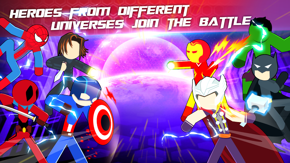 Super Stickman Heroes Fight v3.1 MOD APK (Unlimited Coins/Heros)