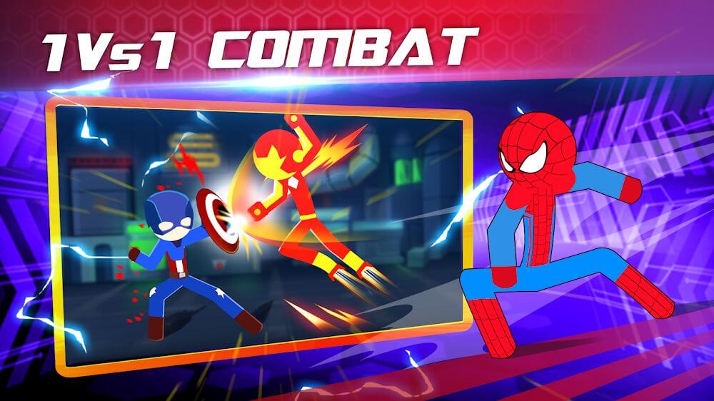 Super Stickman Heroes Fight v3.9 MOD APK (Free Purchase)