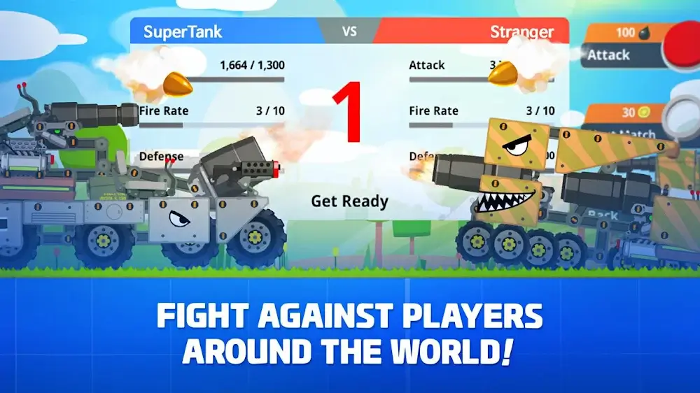 Super Tank Rumble v5.7.1 MOD APK (Premium Unlocked)