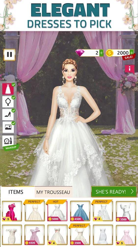 Super Wedding Dress Up Stylist v7.7 MOD APK (Unlimited Money)