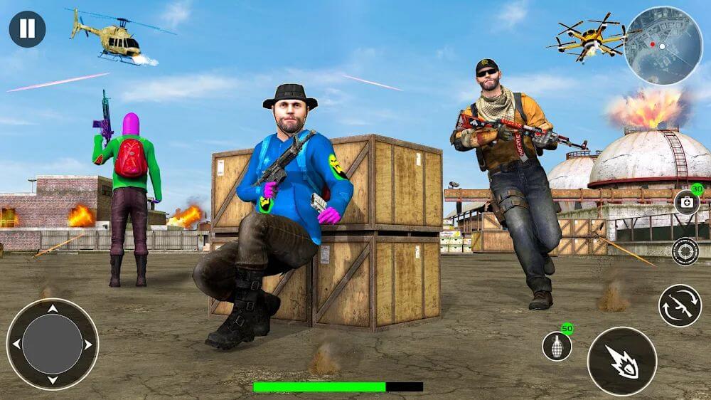 Survival Fire Battlegrounds 3D v1.25 MOD APK (God Mode)