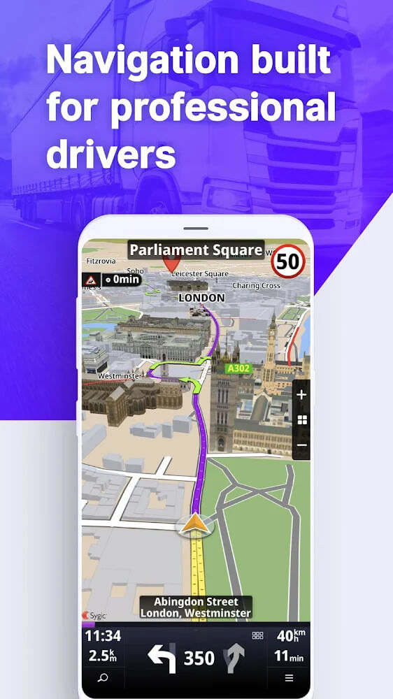 Sygic Truck & RV Navigation v22.3.2 APK + MOD (Pro Unlocked)