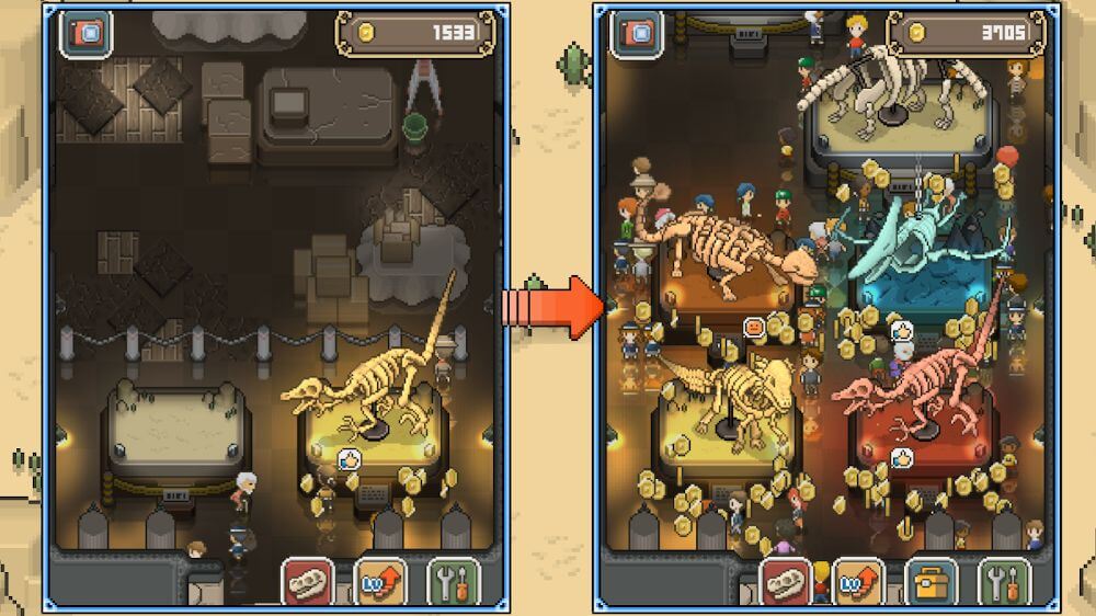 TAP! DIG! MY MUSEUM! v1.9.9 MOD APK (Unlimited Money)