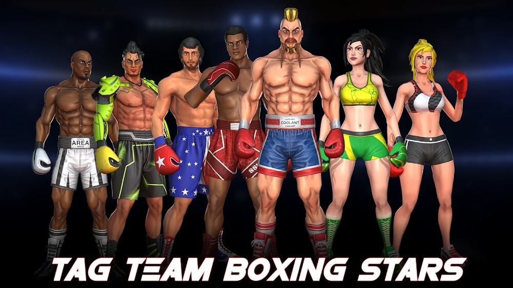 Tag Team Boxing v9.4 MOD APK (Unlimited Money, Unlocked Characters)