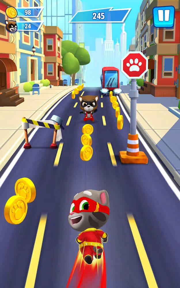 Talking Tom Hero Dash v4.8.0.6539 MOD APK (Unlimited Money)