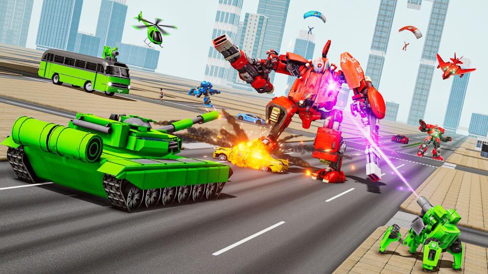 Tank Robot Showdown Robot Game v2.4.3 MOD APK (God Mode)