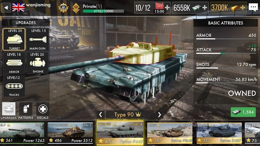 Tank Warfare v1.1.13 MOD APK (Show Enemies Radar)