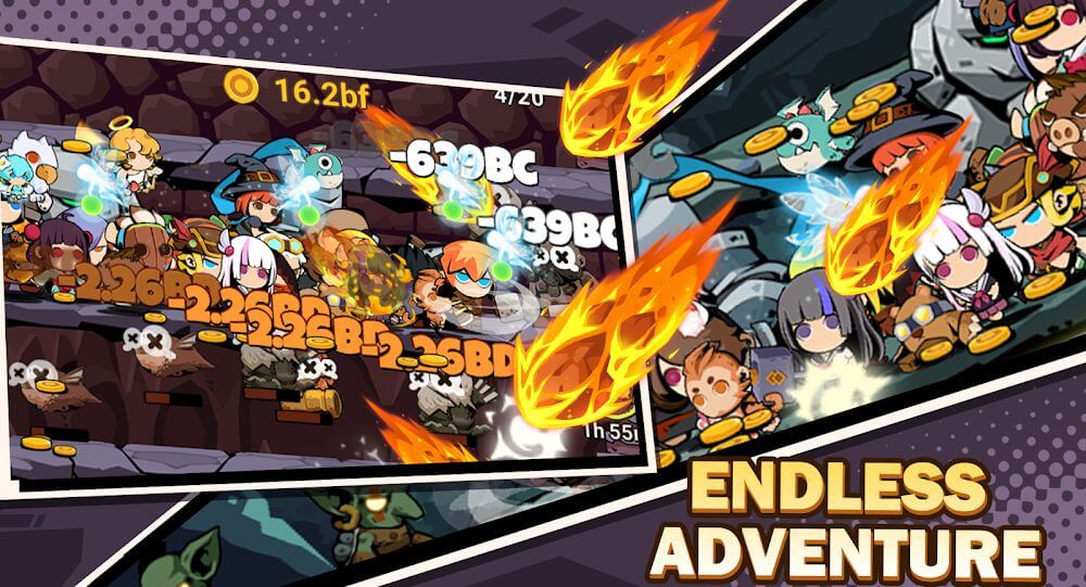 Tap Dungeon Hero v6.0.9 MOD APK (Unlocked Members, Massive Damage)