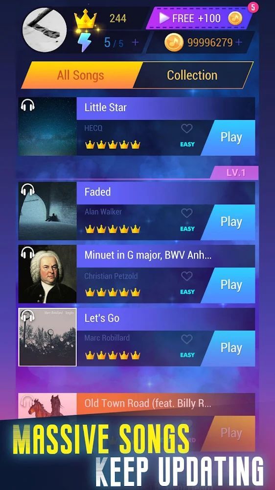 Tap Music 3D v2.0.7 MOD APK (Auto Perfect, VIP Unlocked)