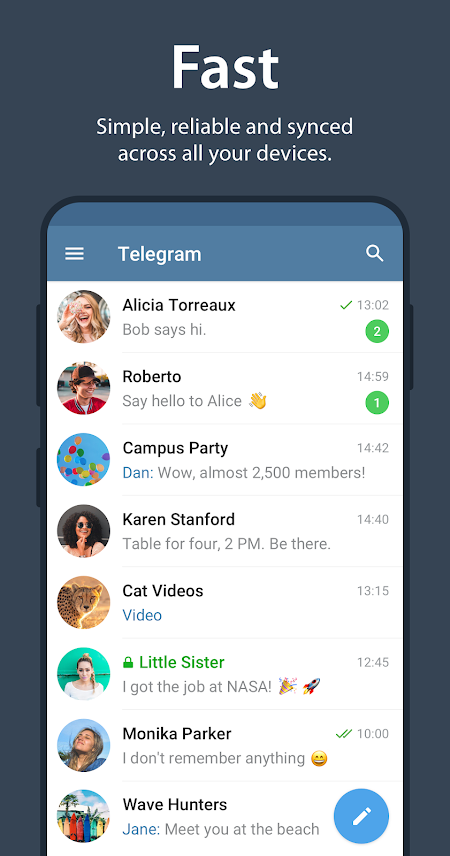 Telegram v8.1.2 APK + MOD (Lite/Optimized)