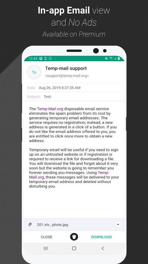 Temp Mail v3.00 APK + MOD (AdFree)