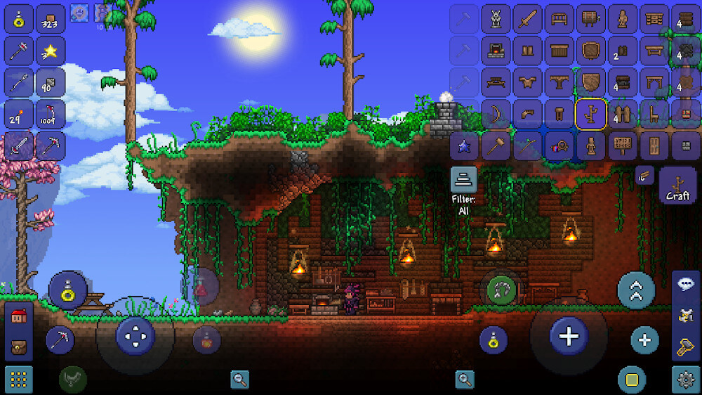 Terraria v1.4.4.9.5 MOD APK (High Damage, God Mode)