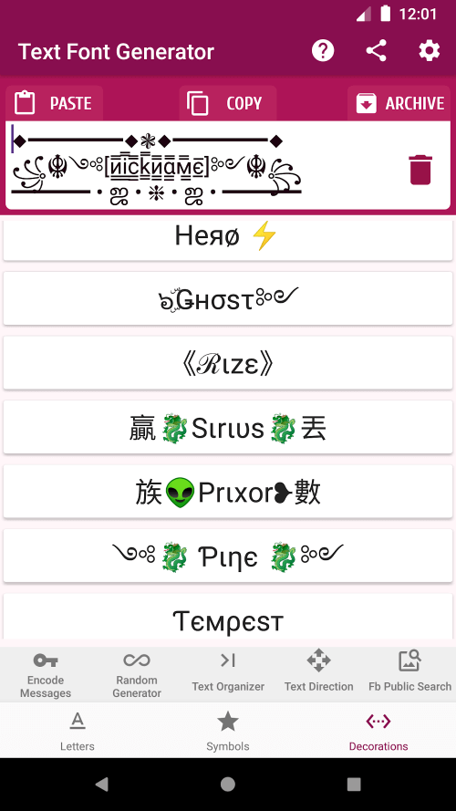 Text Font Generator v2.7.0 MOD APK (Premium Unlocked)