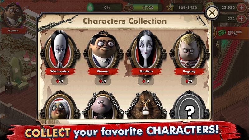 The Addams Family - Mystery Mansion v0.4.4 MOD APK (Unlimited Gems/Coins)