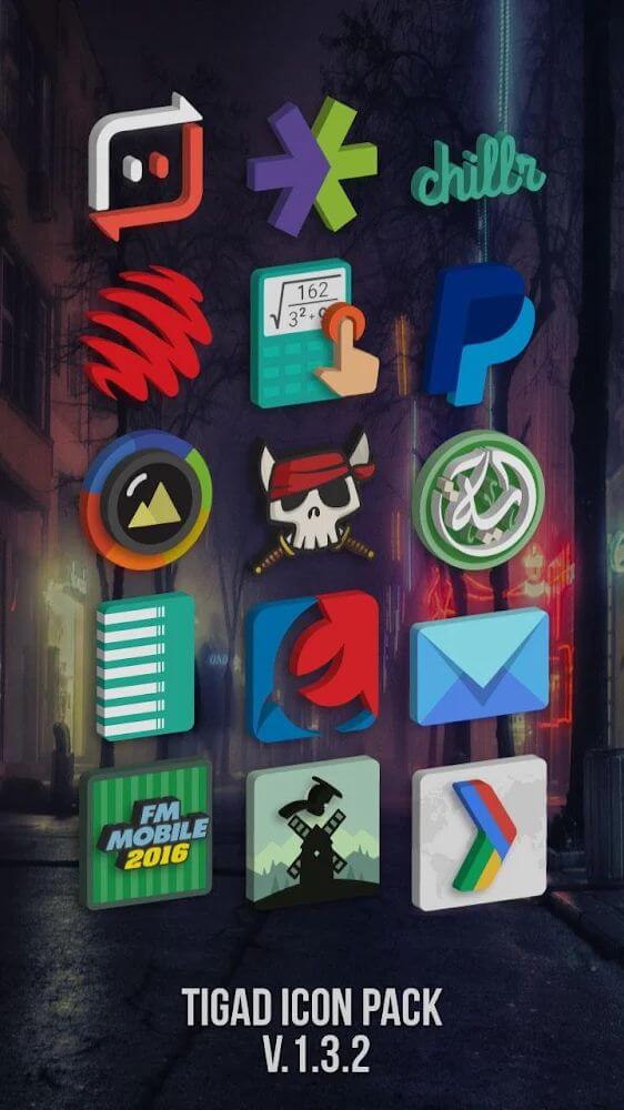 Tigad Pro Icon Pack v3.4.4 APK (Patched)