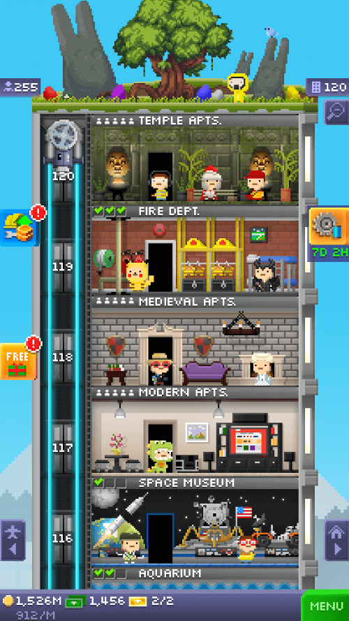 Tiny Tower v5.7.0 MOD APK (Unlimited Bux, Vip Enabled)