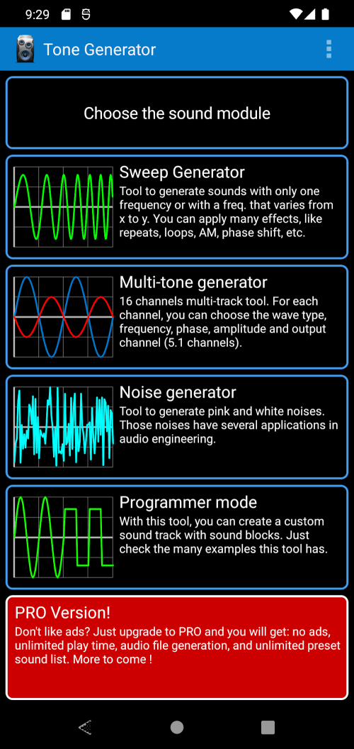 Tone Generator PRO v3.72 MOD APK (Premium Unlocked)