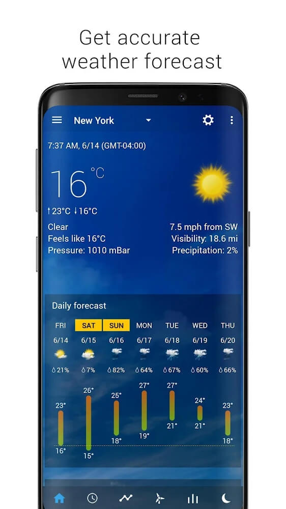 Transparent clock weather Pro v7.07.3 MOD APK (Premium Unlocked)