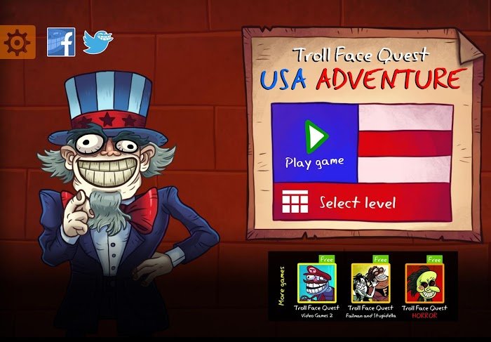 Troll Face Quest USA Adventure (MOD premium/hint) v2.4.0 APK download for Android
