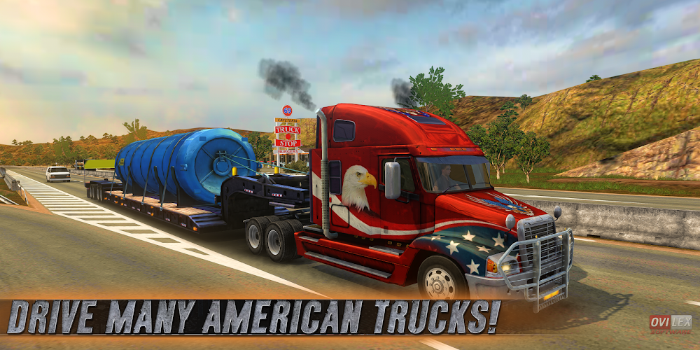 Truck Simulator USA v4.1.2 MOD APK + OBB (Money/Unlocked)