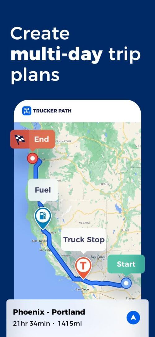 Trucker Path v6.4.0 MOD APK (Premium Unlocked)