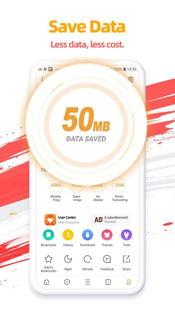 UC Browser v13.7.5.1321 APK + MOD (Many Feature)