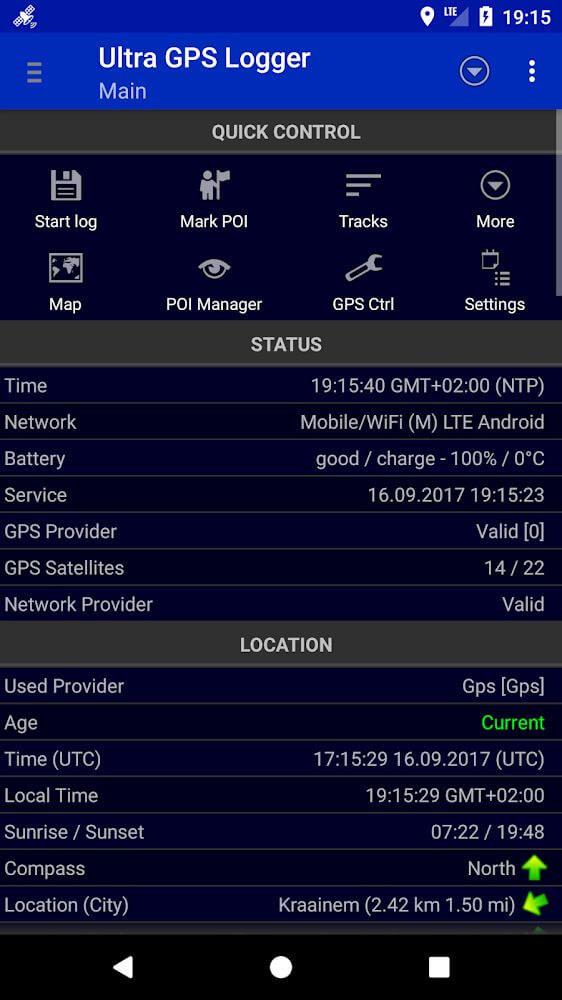 Ultra GPS Logger v3.199 APK (Patched/Optimized)