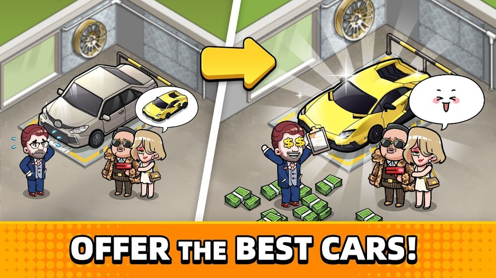 Used Car Tycoon Game v23.6.11 MOD APK (Unlimited Money)