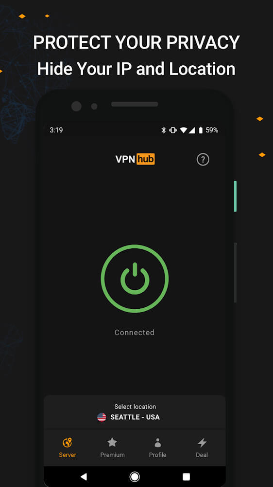 VPNhub v3.25.1-mobile APK + MOD (Premium Unlocked)