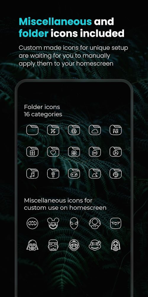 Vera Outline White Icon Pack v6.1.2 APK (Patched)