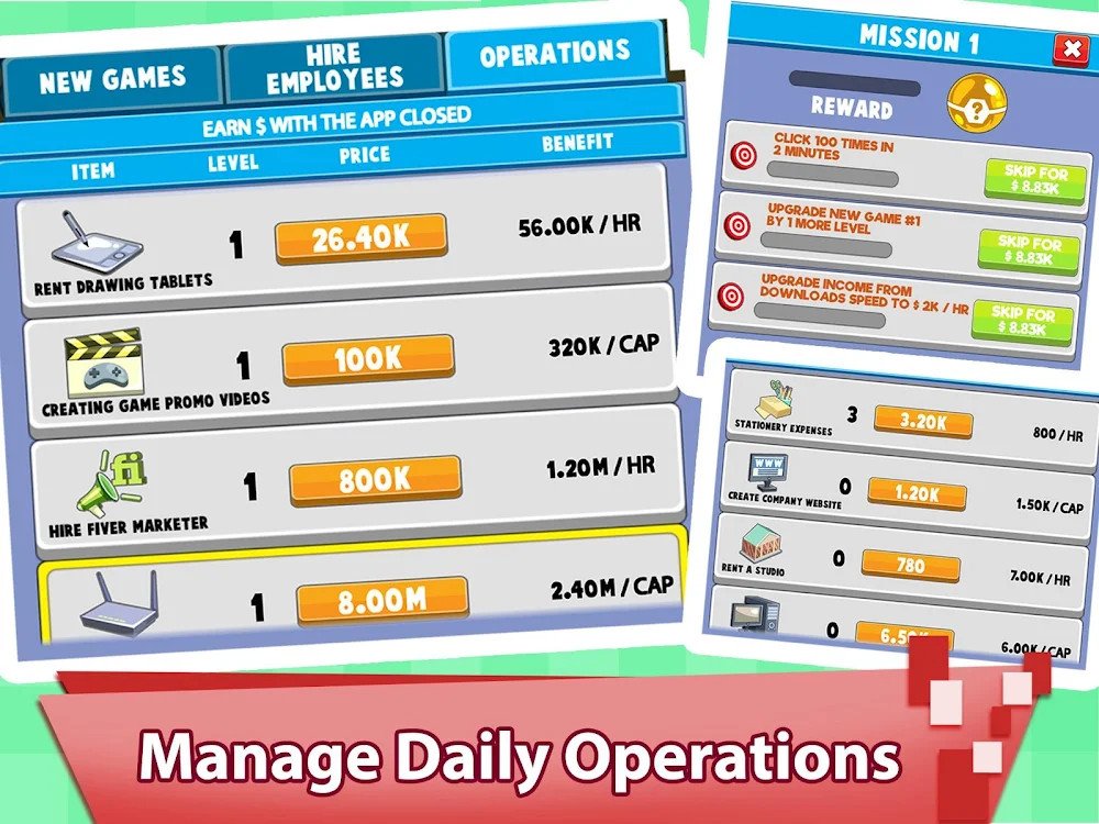 Video Game Tycoon v3.3 MOD APK (Free Purchase)