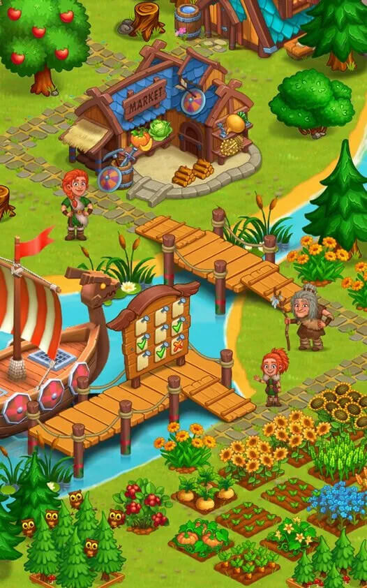 Vikings and Dragon Island Farm v1.47 MOD APK (Unlimited Money)