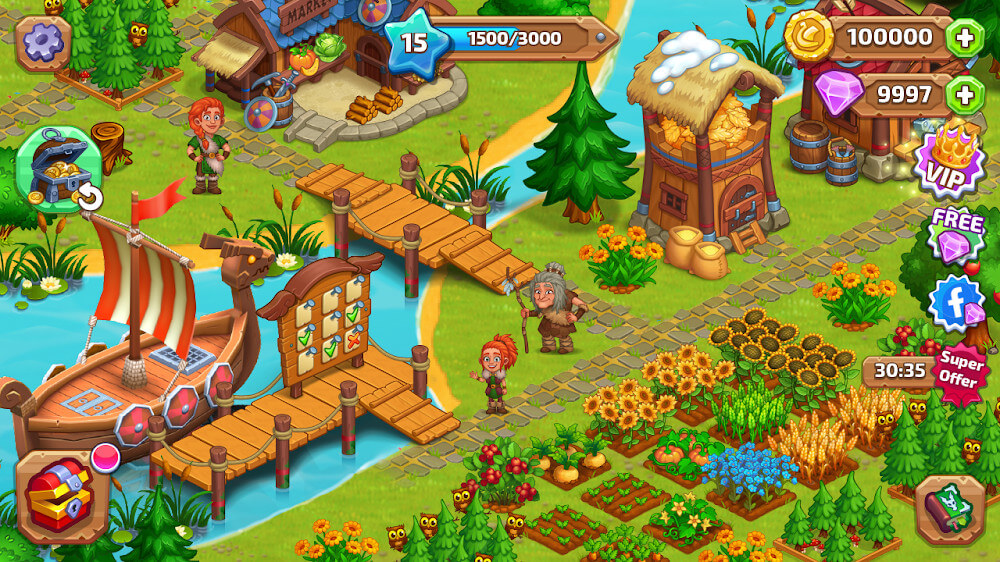 Vikings and Dragon Island Farm v1.47 MOD APK (Unlimited Money)