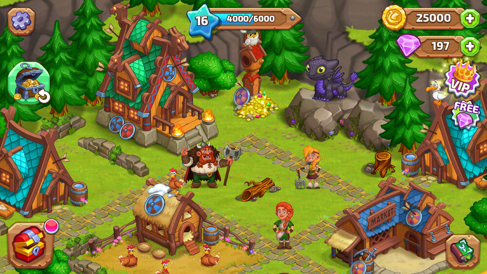 Vikings and Dragon Island Farm v1.47 MOD APK (Unlimited Money)